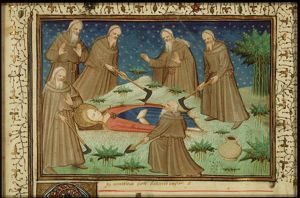 The finding of the body of St. Catherine of Alexandria