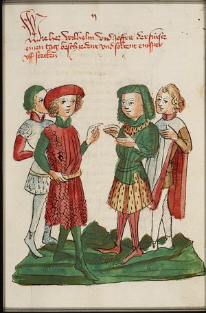 Wilhelm von Orlens senior and his opponent Jofrit von Brabant