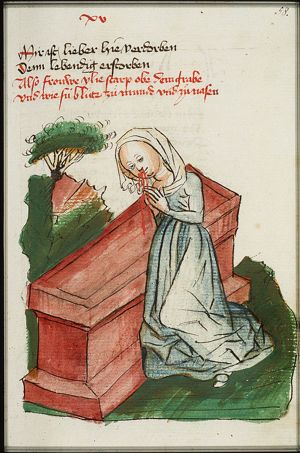 Elye dies when she kneels before the tomb of Wilhelm von Orlens senior