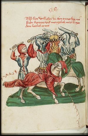 A tournament on the occasion of Wilhelm von Orlens receiving his knighthood