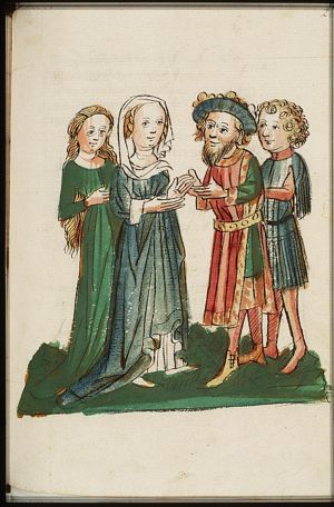 Abbess Savine calls in the help of Amilot, king of Norway, against the Irish