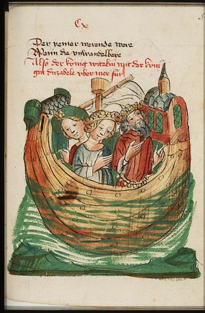 King Witekin of Denmark sails home after marrying Queen Duzabel