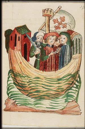 Wilhelm von Orlens and companions travelling home