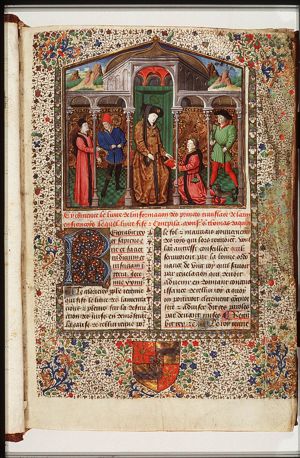 St. Thomas Aquinas' 'Information des Princes' presented to a knight of the Golden Fleece