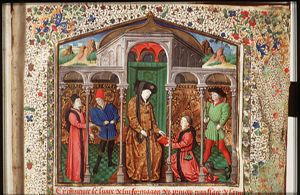 St. Thomas Aquinas' 'Information des Princes' presented to a knight of the Golden Fleece