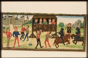 Aeneas attends the funeral games in memory of Anchises