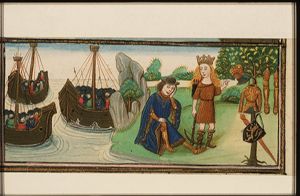 Venus brings the armour made by Vulcan to Aeneas in his sleep