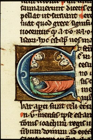 The prophet Ezekiel's vision: the symbols of the four Evangelists (Tetramorph)