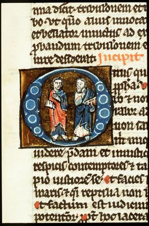 Habakkuk prophesying