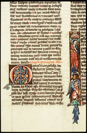 The Evangelist St. Mark with his symbol the lion