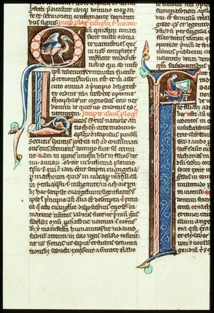 The Evangelist St. Luke writing