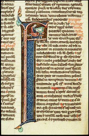 The Evangelist St. Luke writing
