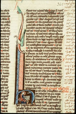 The Evangelist St. John writing, with his symbol the eagle