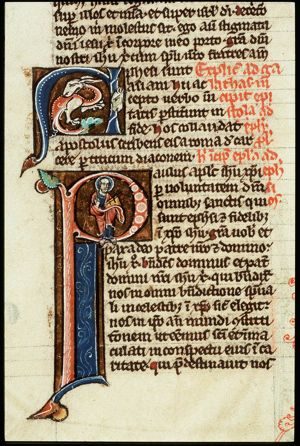 St. Paul holding a book