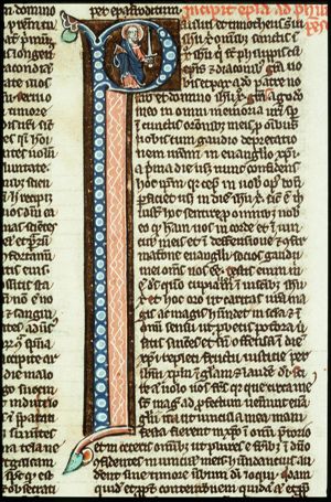 St. Paul holding a book and a sword