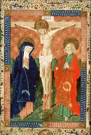 The Crucifixion, with Mary and St. John