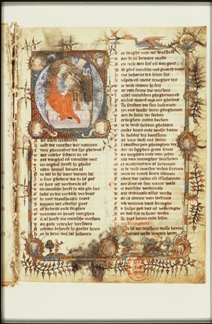 Albertan of Brescia(?) and four philosophers: Seneca, Ovid, Avicenna and Sidrach