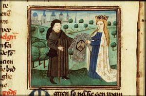 Divine Grace gives the Pilgrim an armour (Virtues)