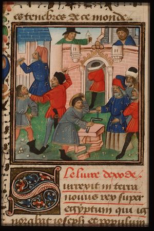 The Israelites are forced to hard labour in Egypt
