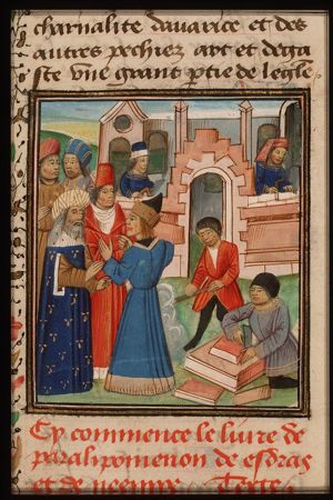 King Cyrus rebuilds the temple of Jerusalem