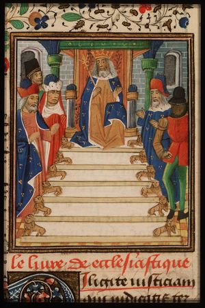 Solomon enthroned