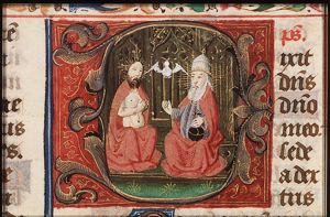 The Trinity: God the Father, Christ and the Holy Spirit as a dove