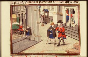 Pilgrims at the tomb of St. Hubert of Liège