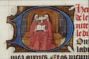 The Trinity: God the Father, Christ and the Holy Spirit as a dove