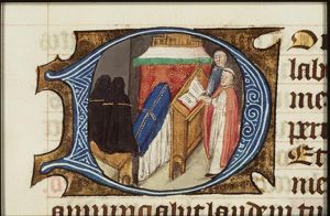 A funeral service in a church