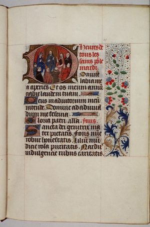 Christ enthroned with Mary and saints (All Saints)
