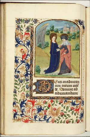 The Visitation: Mary meets St. Elisabeth