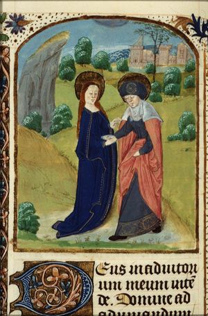 The Visitation: Mary meets St. Elisabeth