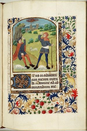 Annunciation of Christ's birth to the shepherds