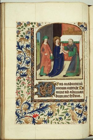 The presentation in the temple: Mary presents the Christ-child to Simeon