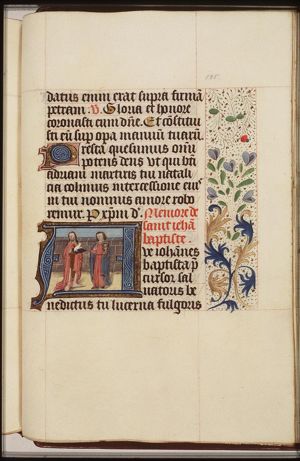 St. John the Baptist holding a book and a lamb and St. John the Evangelist holding the poisoned chalice