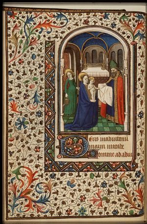 The presentation in the temple: Mary presents the Christ-child to Simeon