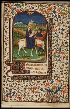 The Flight into Egypt: Mary, St. Joseph and the Christ-child on their way