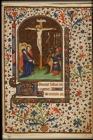 The Crucifixion, with Mary, St. John, the confessing centurion and soldiers