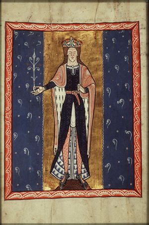 April: a man holding a flower
