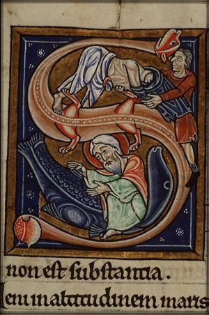Jonah is disrobed; Jonah is cast up by the great fish