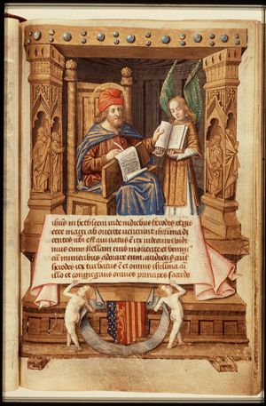 The Evangelist St. Matthew with his symbol the angel
