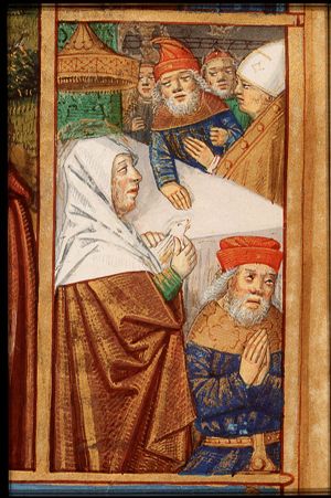 St. Joachim's sacrifice is refused by the priest