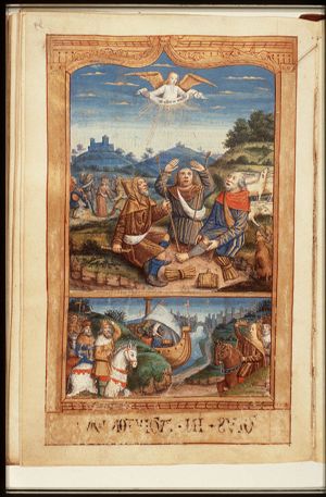 Annunciation of Christ's birth to the shepherds