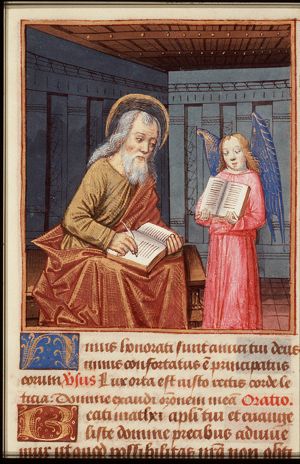 The Evangelist St. Matthew with his symbol the angel