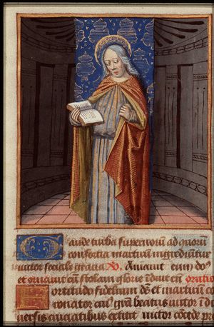 St. Victor of Marseilles holding a book