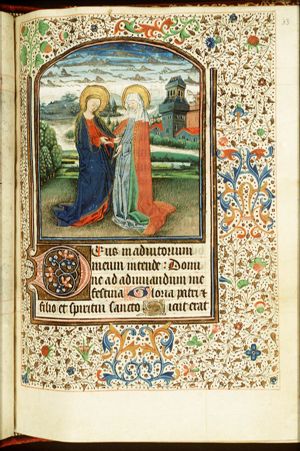 The Visitation: Mary meets St. Elisabeth