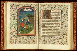 Annunciation of Christ's birth to the shepherds