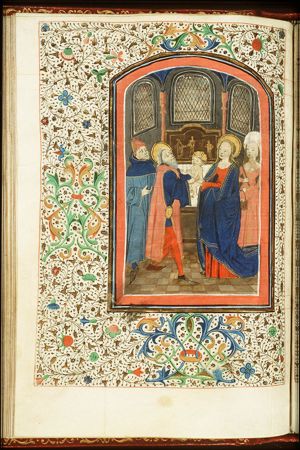 The presentation in the temple: Mary presents the Christ-child to Simeon