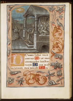 Pentecost: the Holy Spirit descends upon Mary and the apostles