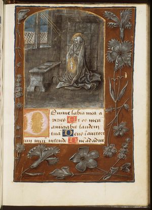 Mary conceiving Christ